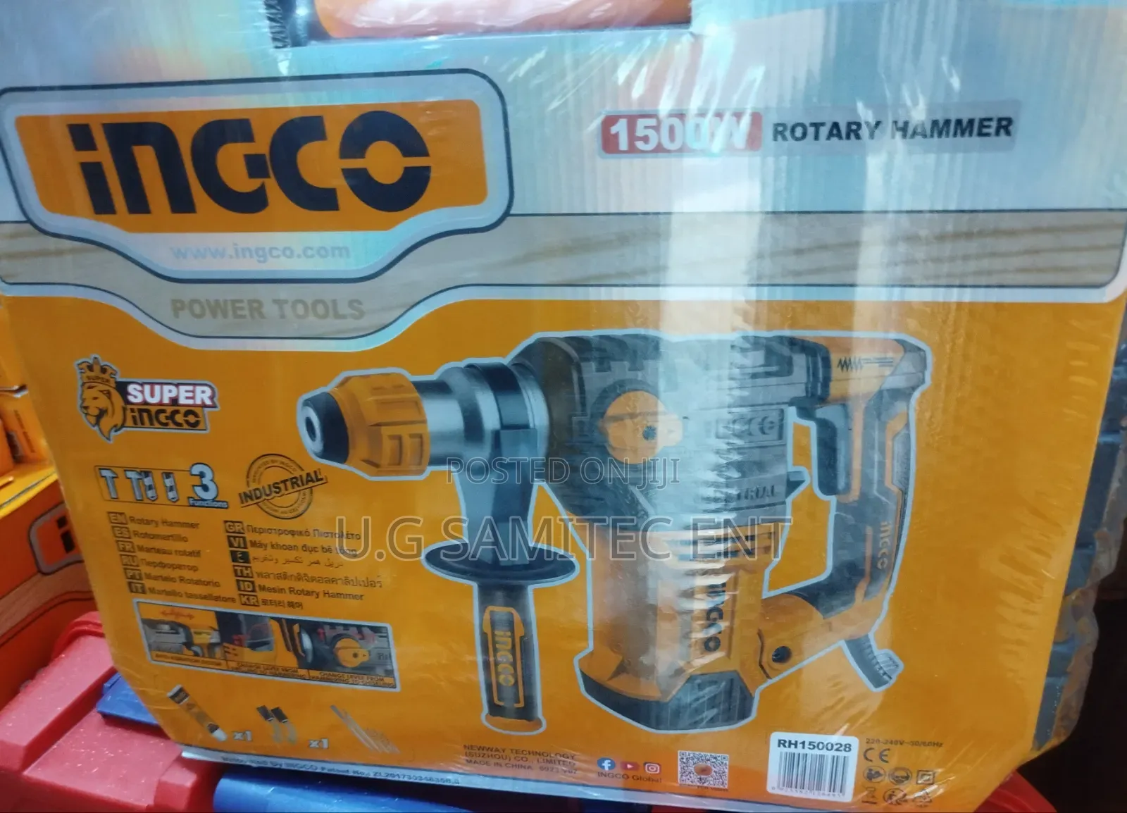 INGCO 1500W Industrial Rotary Hammer Machine