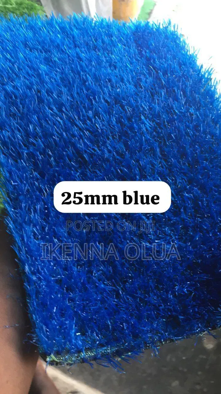 25mm Artificial Grass Carpet Blue