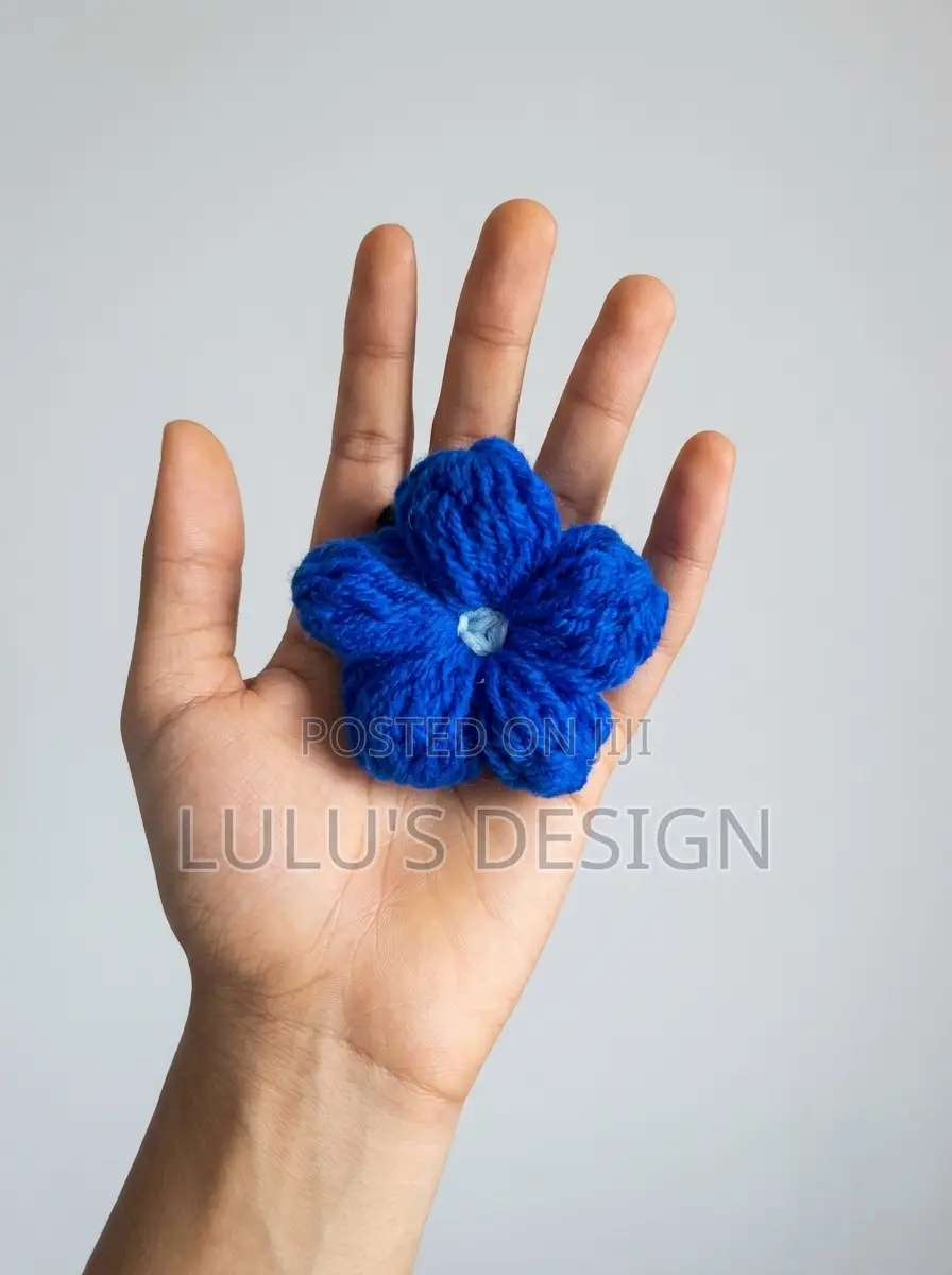 Crochet Puff Flower Hair Ties