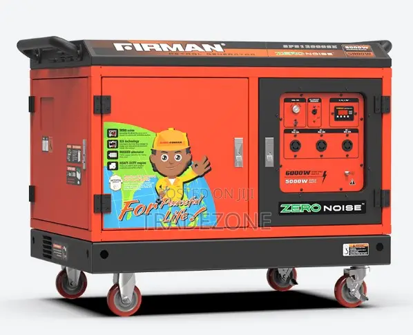Firman 5.0kva Key Start Sound Proof Petrol Generator - SPS12000SE