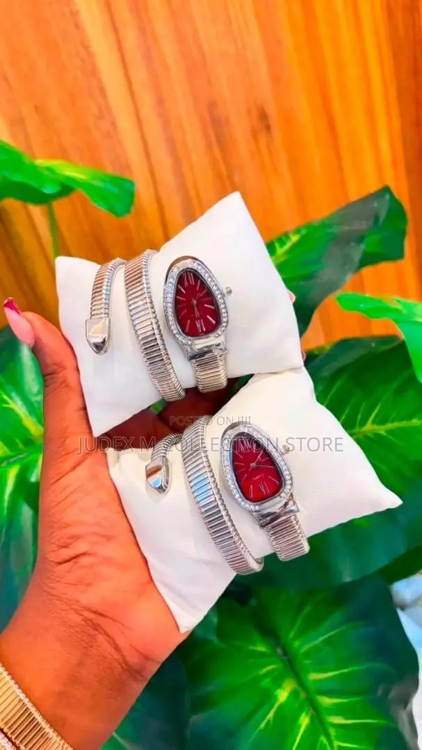 Luxury Oval Crystal Watch & Bracelet Set