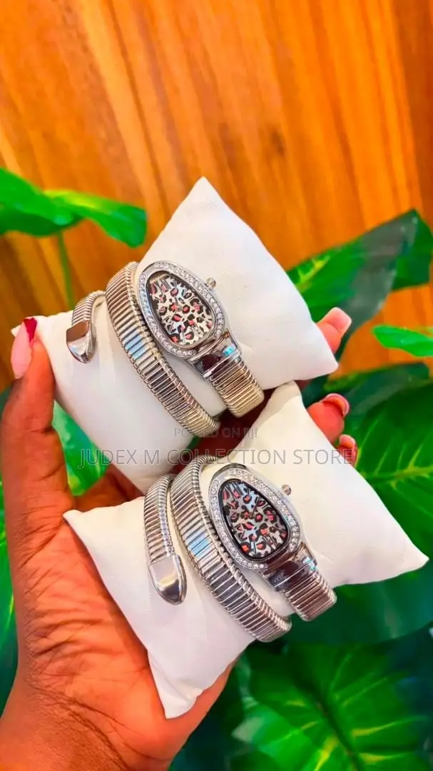 Luxury Oval Crystal Watch & Bracelet Set