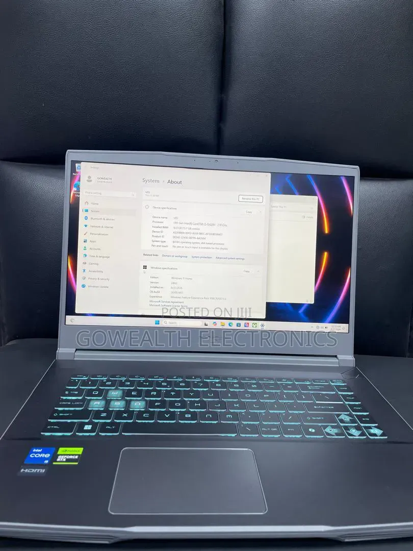 Laptop MSI MSI Sword 15 16GB Intel Core i5 SSD 512GB