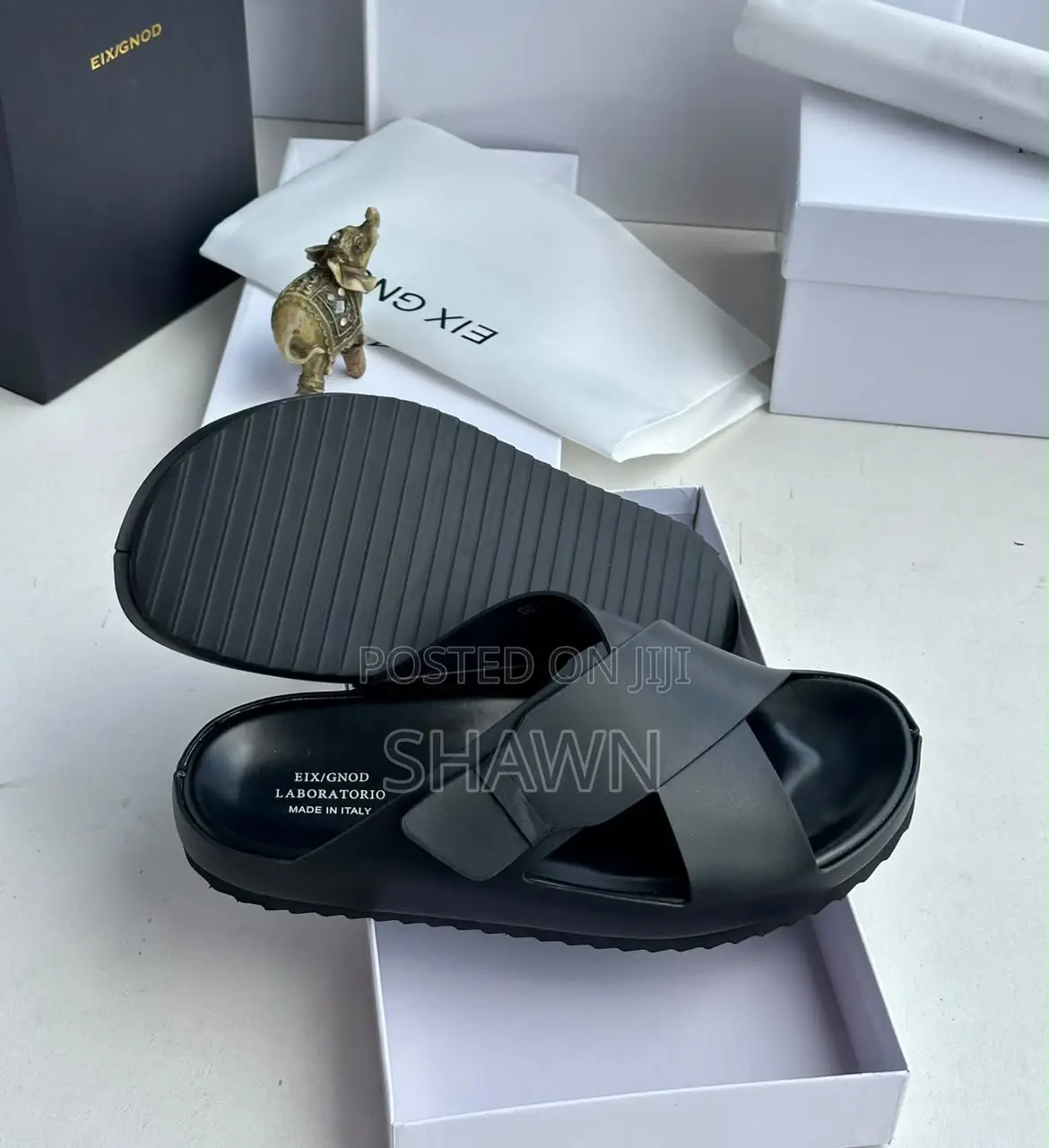 EIX GNOD Imported Leather Slippers