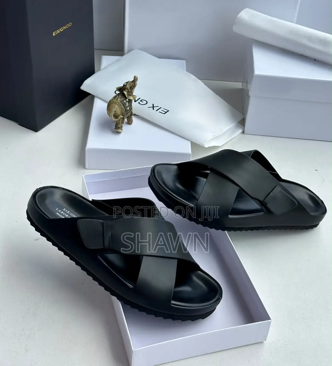 EIX GNOD Imported Leather Slippers