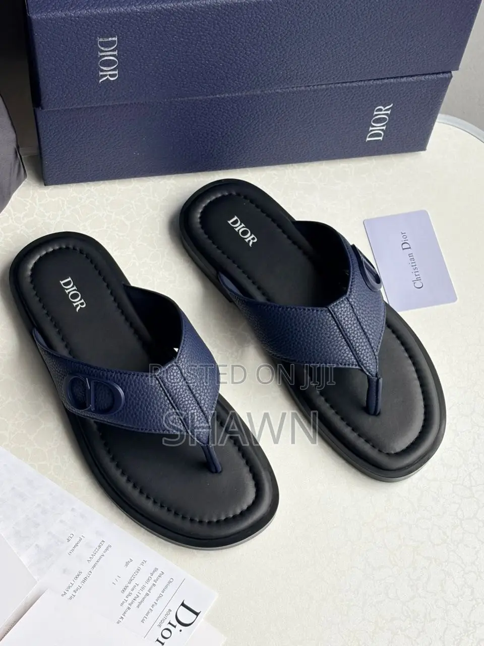 Christian Dior Leather Slippers