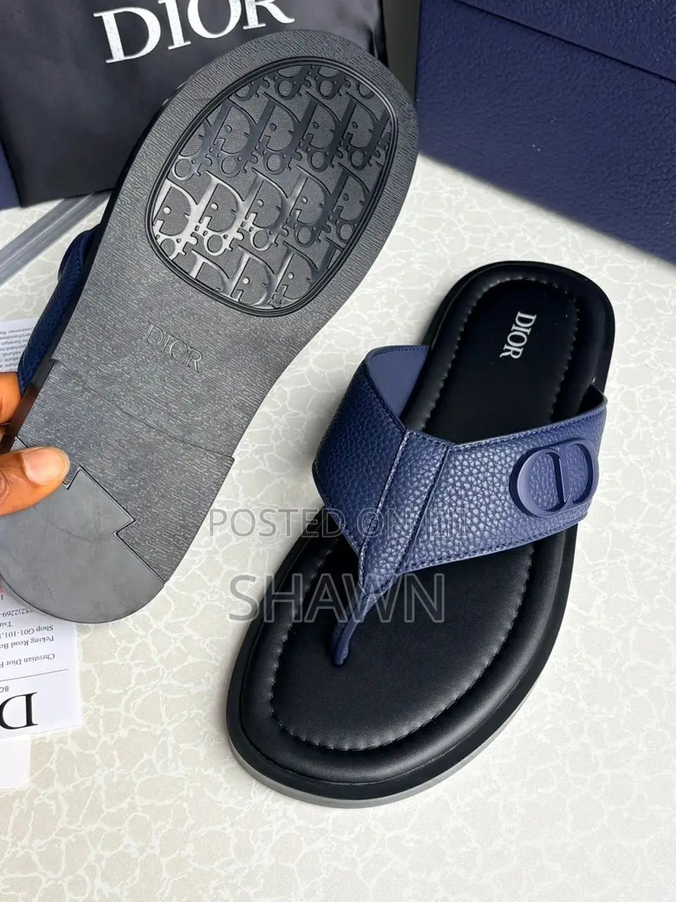 Christian Dior Leather Slippers