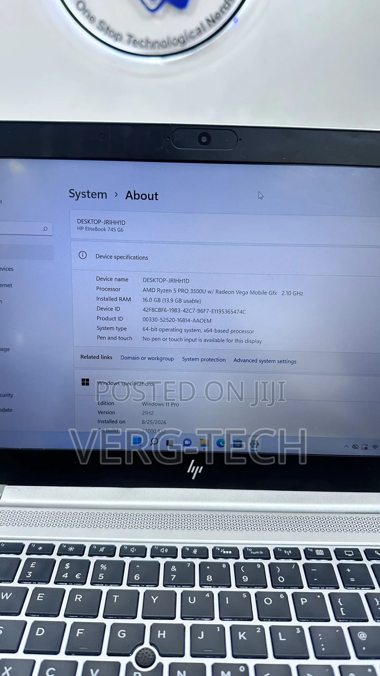 Laptop HP EliteBook 745 G6 16GB AMD Ryzen 5 SSD 256GB