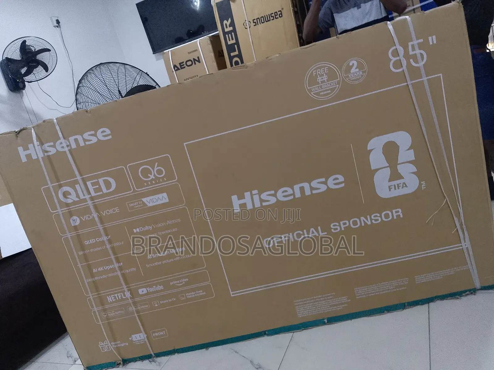 Hisense 85Q6Q 85 Inch QLED 4K Television With Smart Features