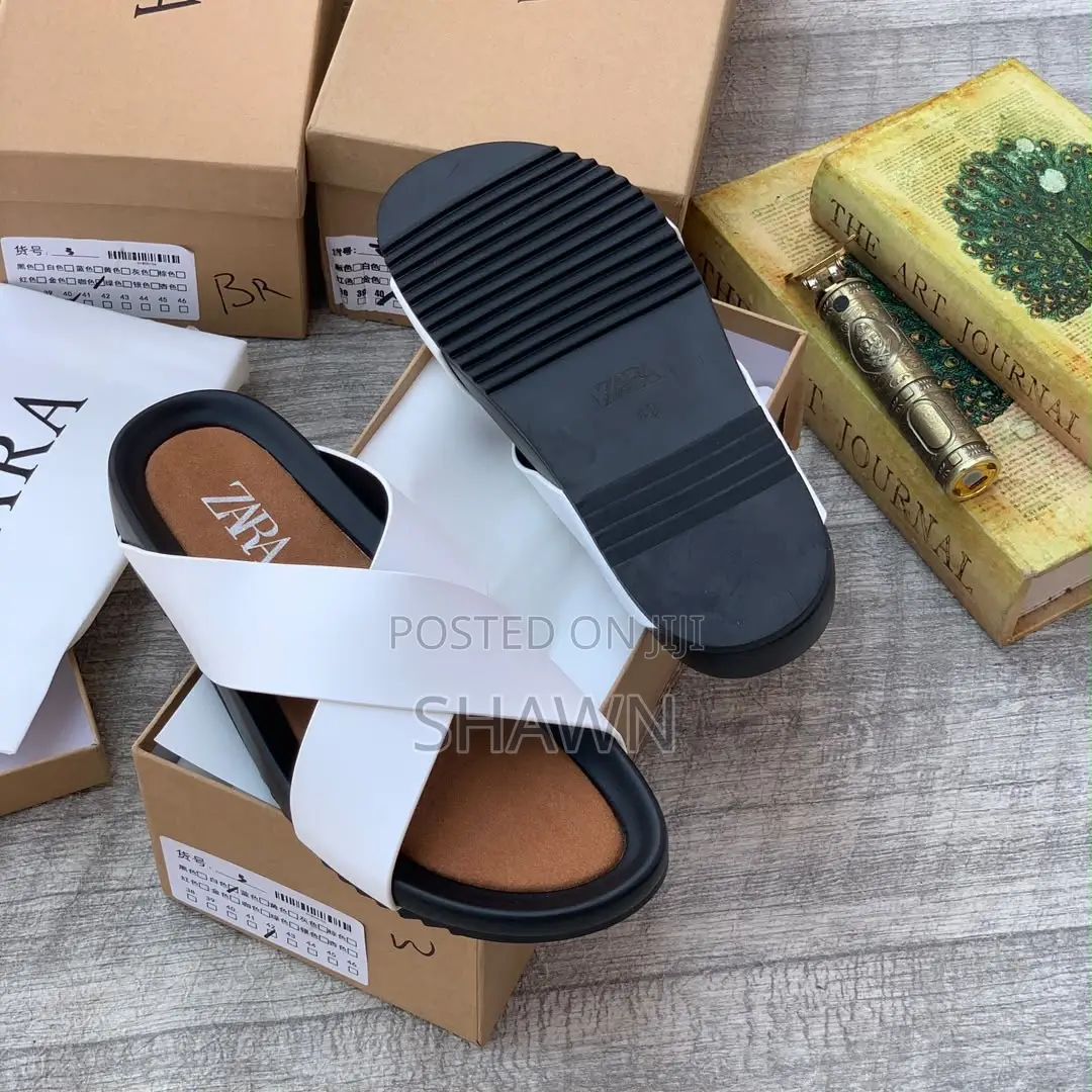 Zara Leather Slippers