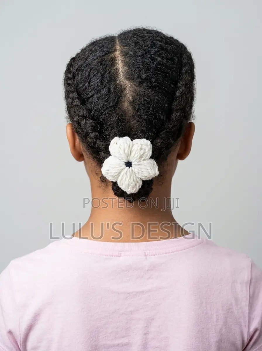 Crochet Puff Flower Hair Ties