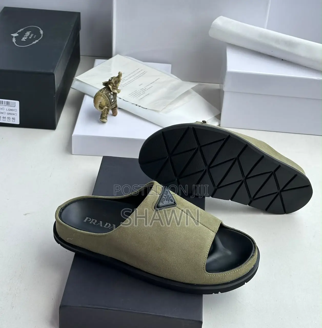 Prada Suede Slippers