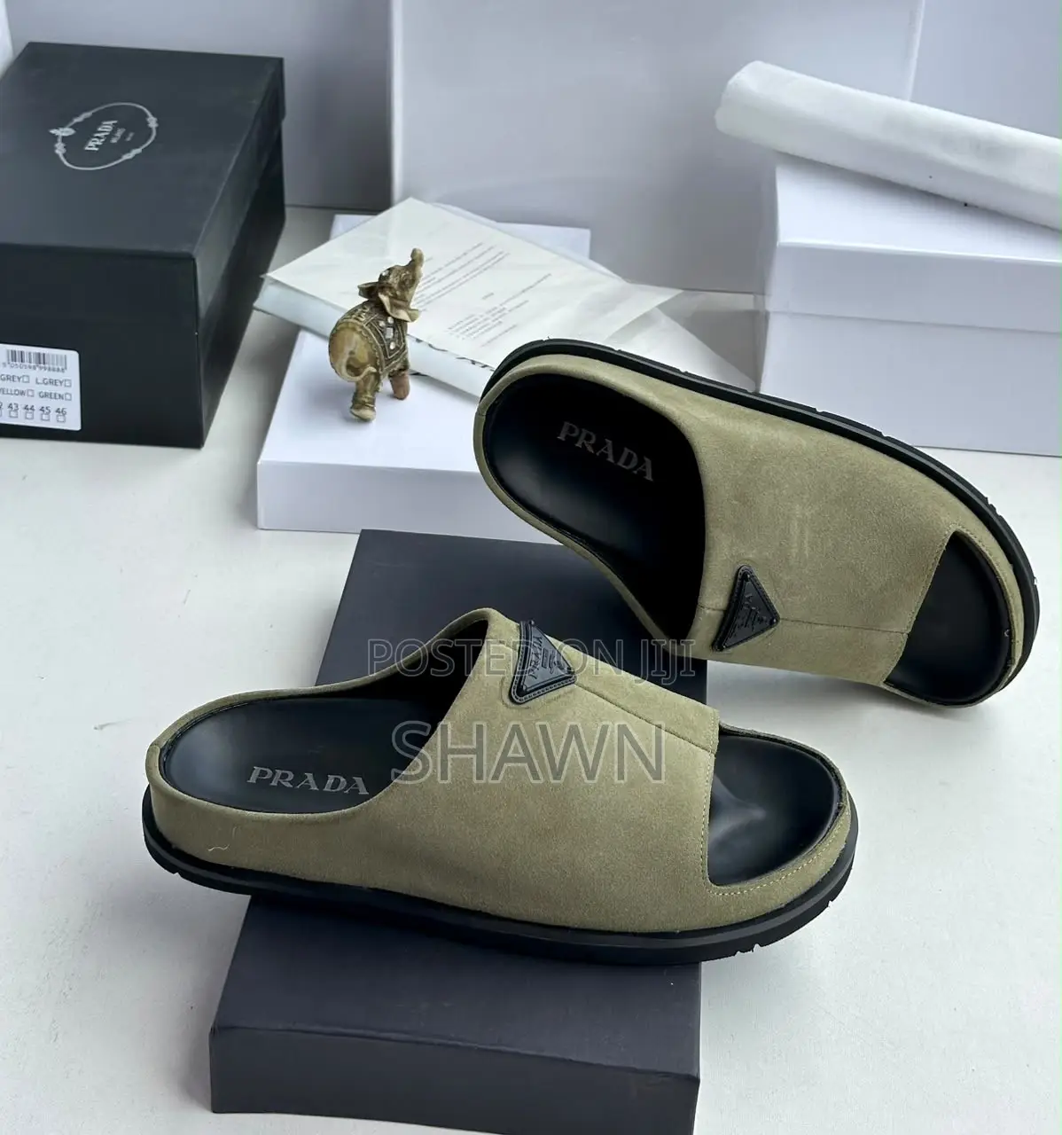 Prada Suede Slippers