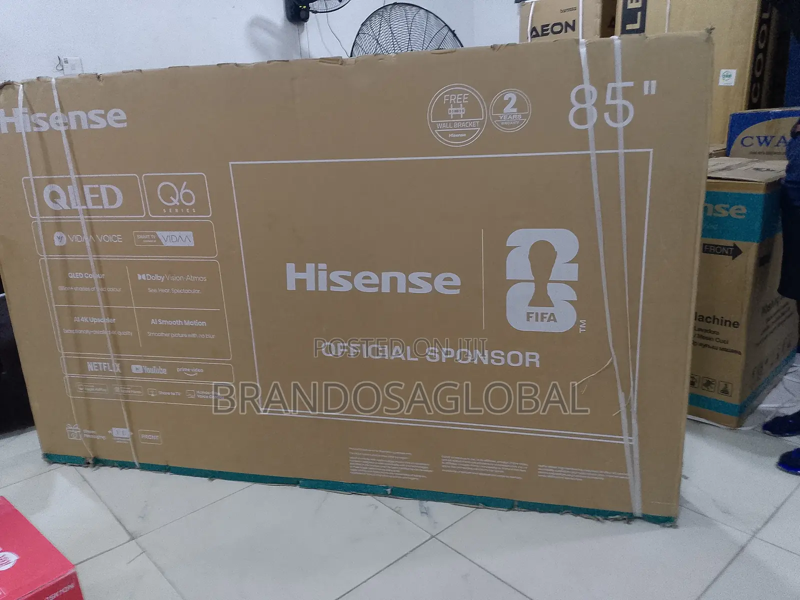 Hisense 85Q6Q 85 Inch QLED Television for Home Entertainment