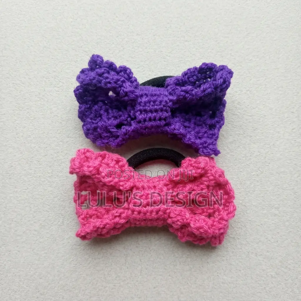 Crochet Bow Hair Ties