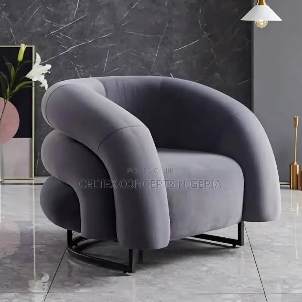 Grey Velvet Occasional Chair