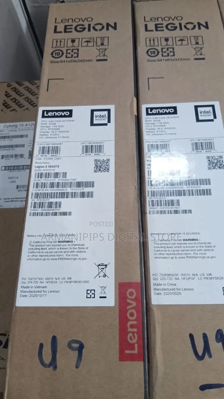 New Laptop Lenovo Legion 5 32GB Intel Core Ultra 9 SSD 1T