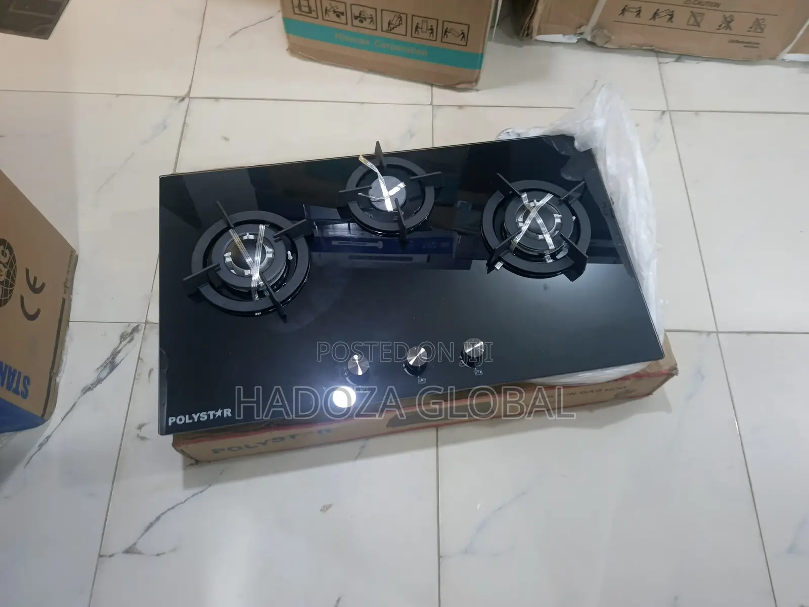 Polystar 3 Gas Hob – Convenient 3-Burner Cooking