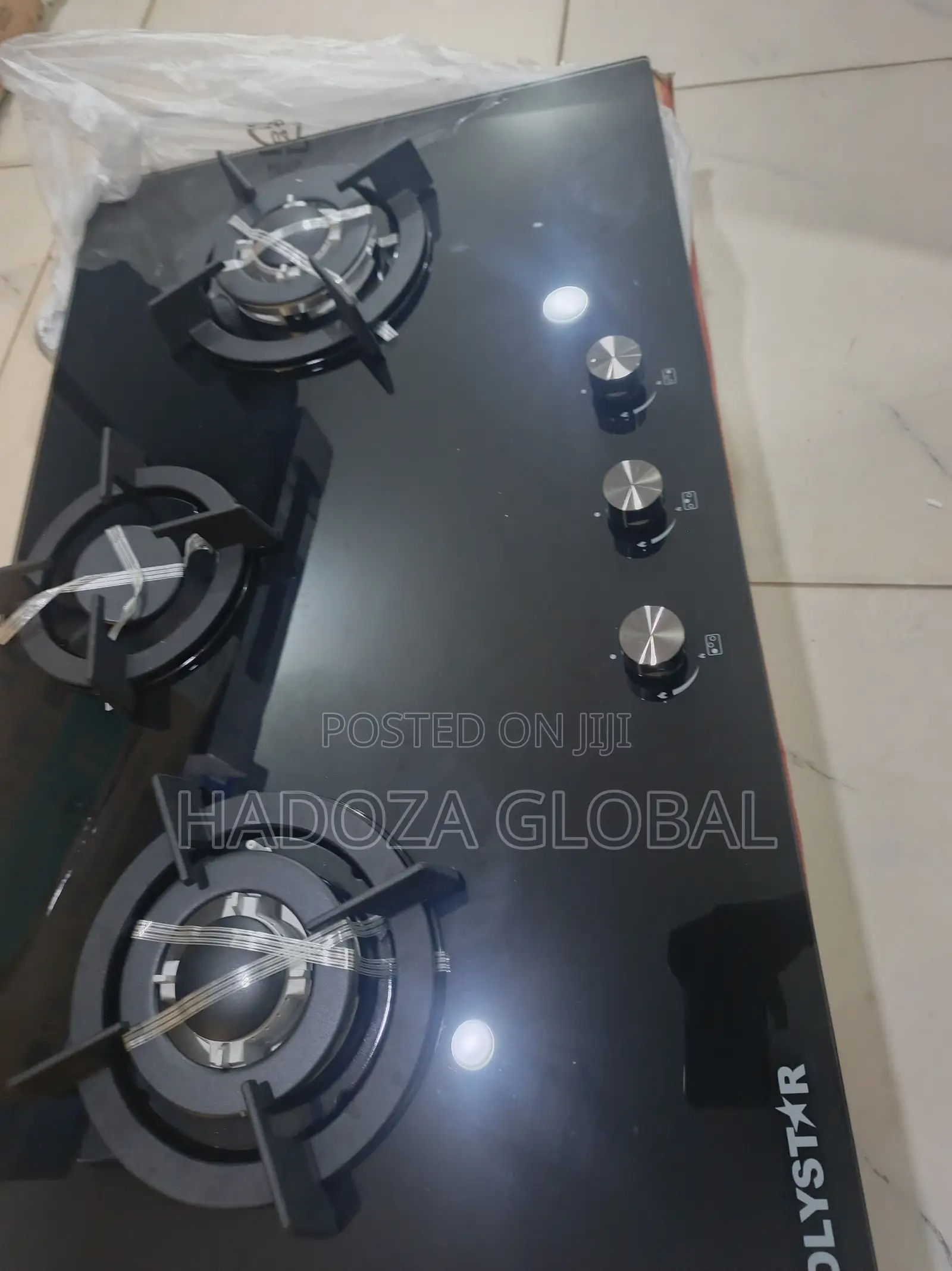 Polystar 3-Burner Gas Hob – Stylish Home Appliance