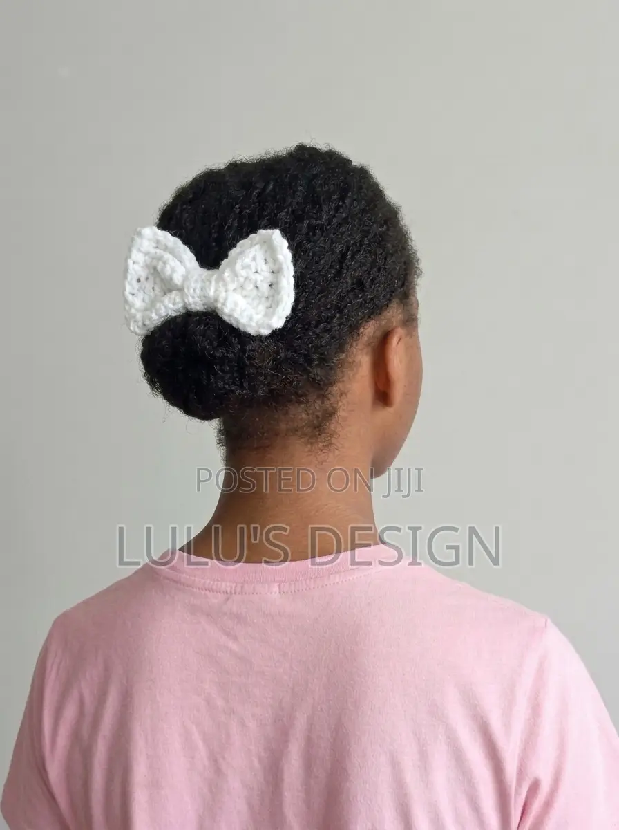Crochet Mini Bow Clip Set