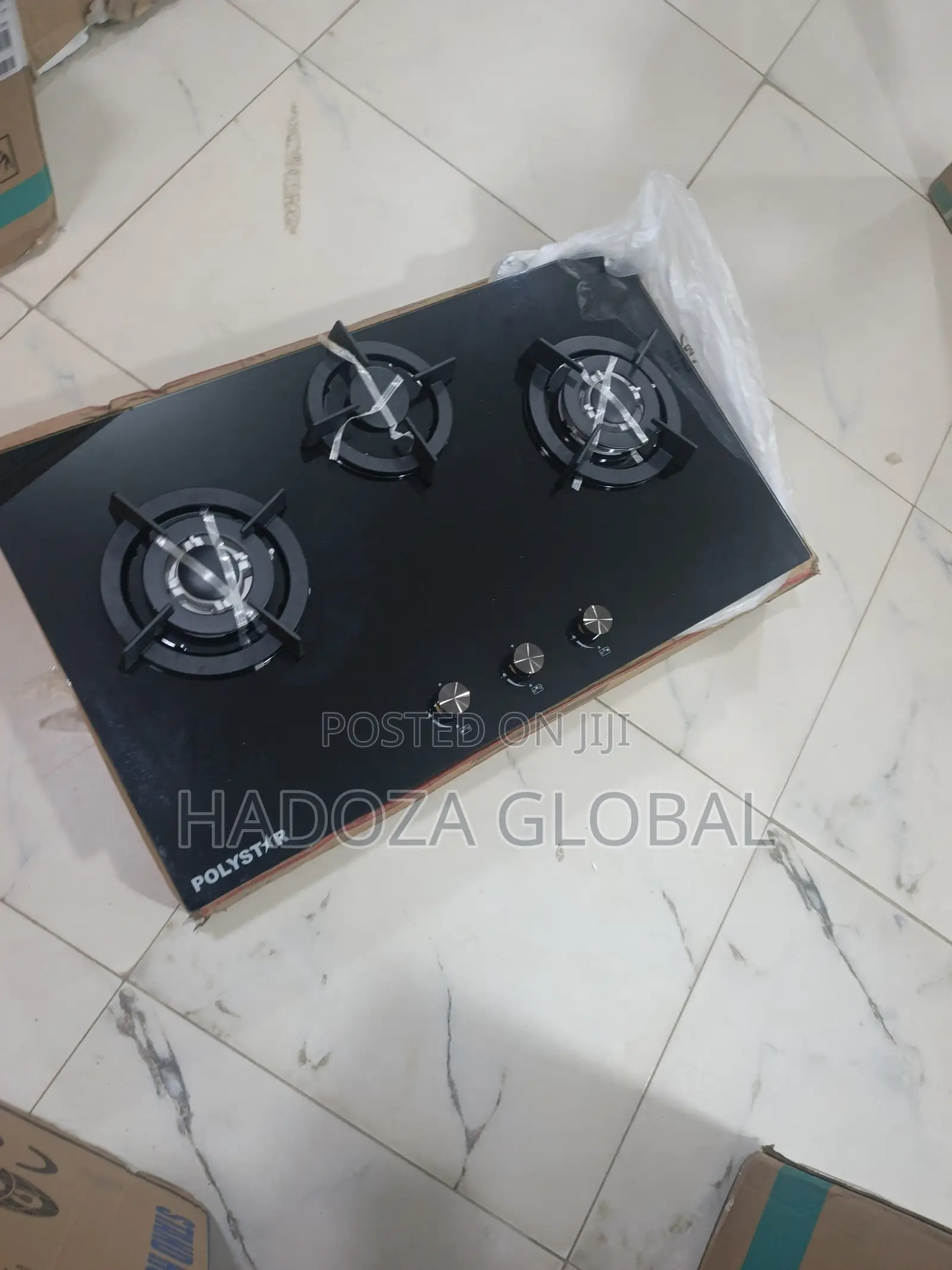 Polystar 3-Gas Burner Hob – Sleek & Practical