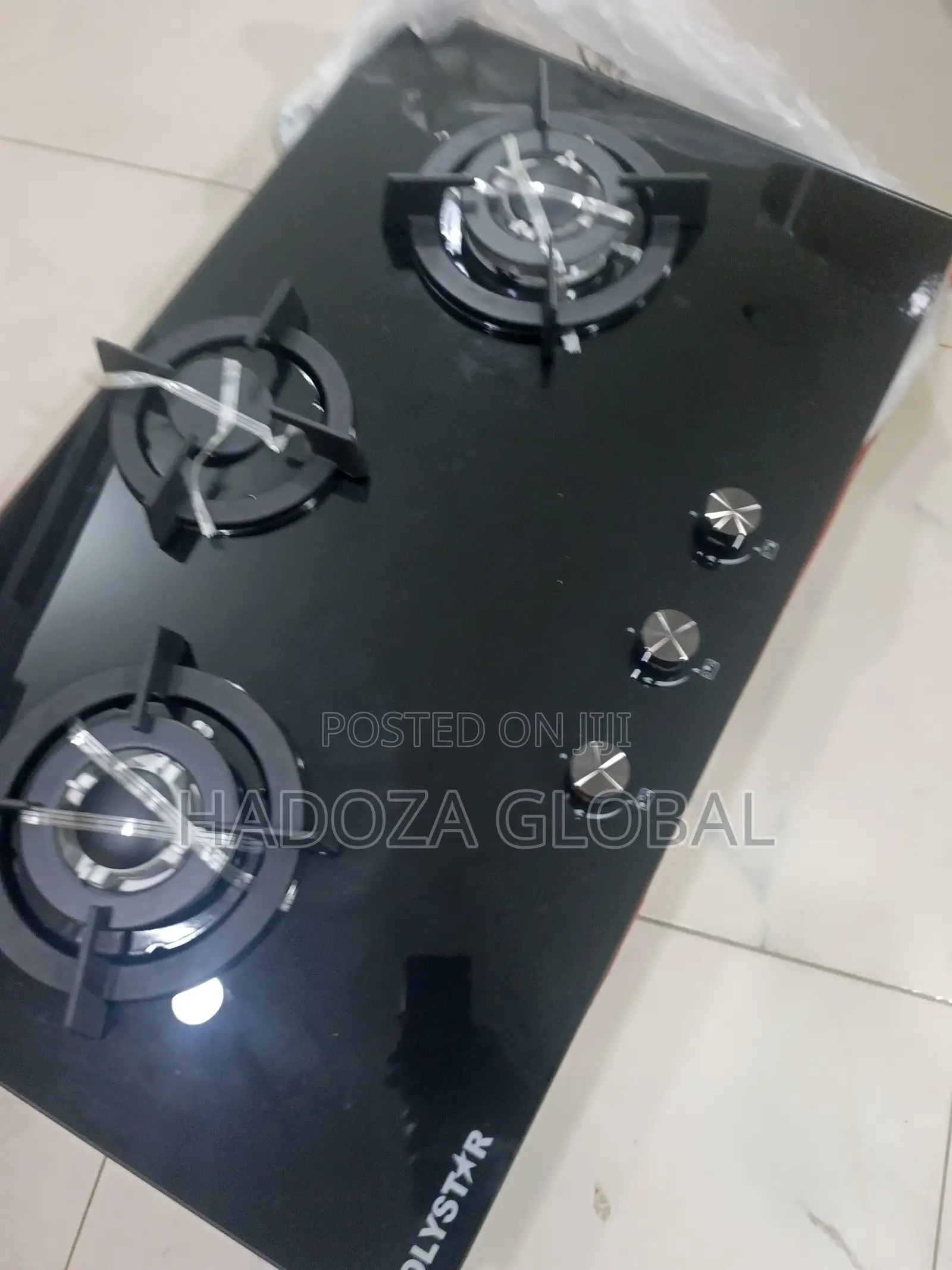 Polystar 3-Gas Burner Hob – Sleek & Practical