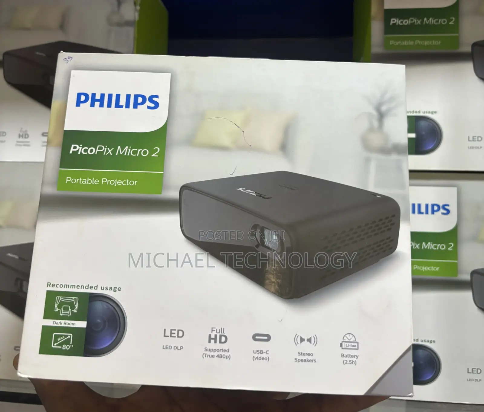 Philips PicoPix Micro 2 Portable Projector
