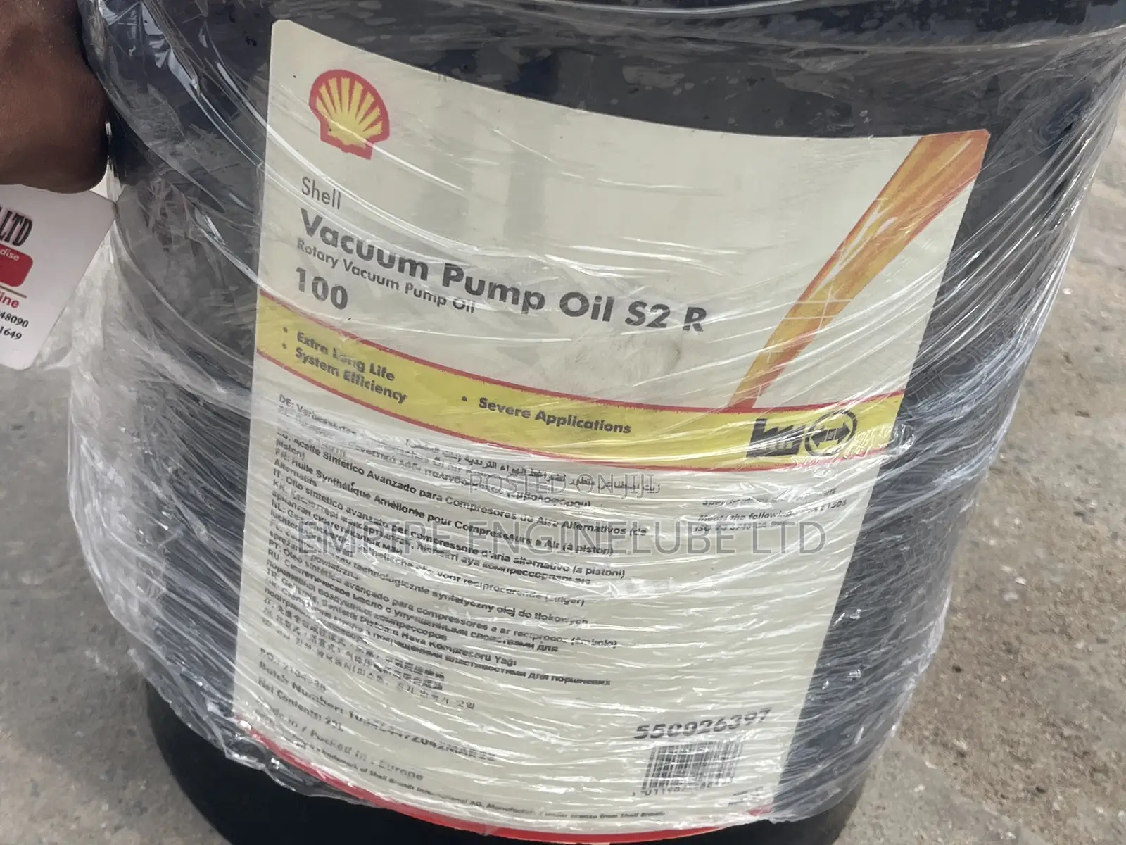 Shell Vacuum Pump Oil S2 R 100