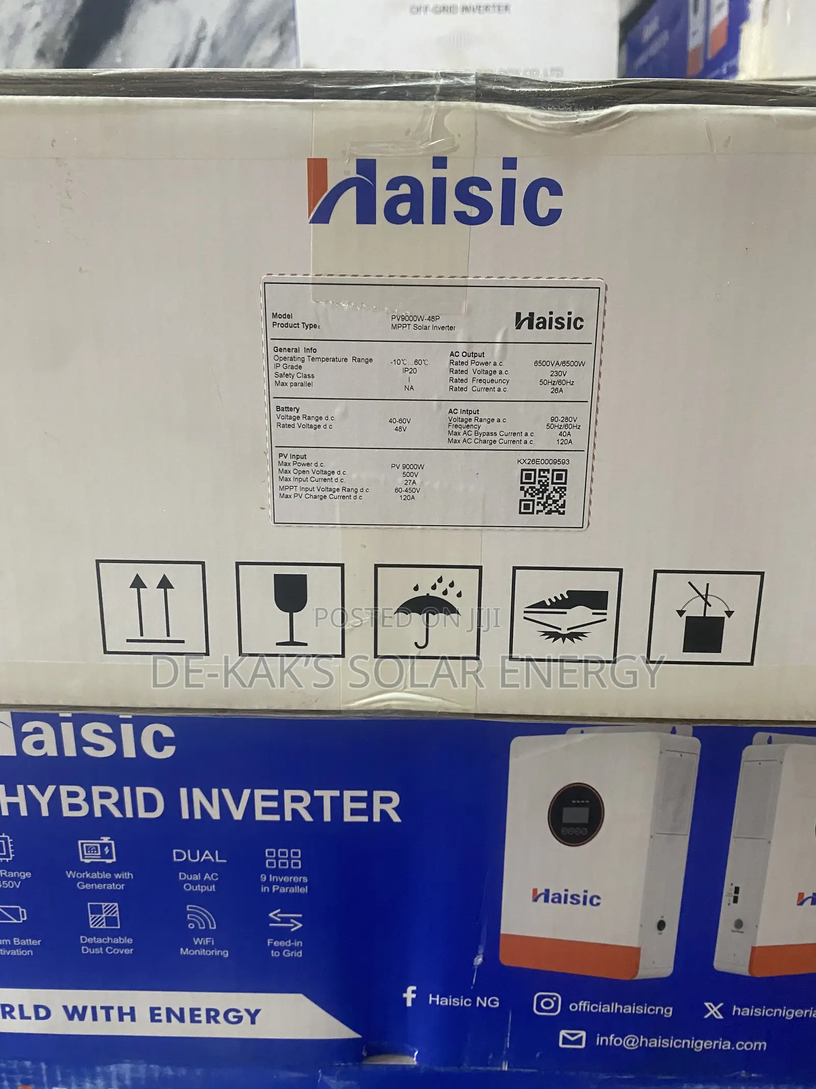 6.5kva 48v Haisic Hybrid Inverter