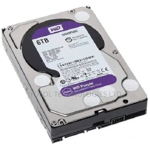 Western Digital 6TB Hard Drive for CCTV Surveillance