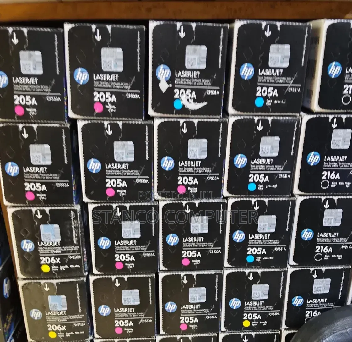 HP Genuine Toner (Original)205A Cyan, Magenta and Yellow.