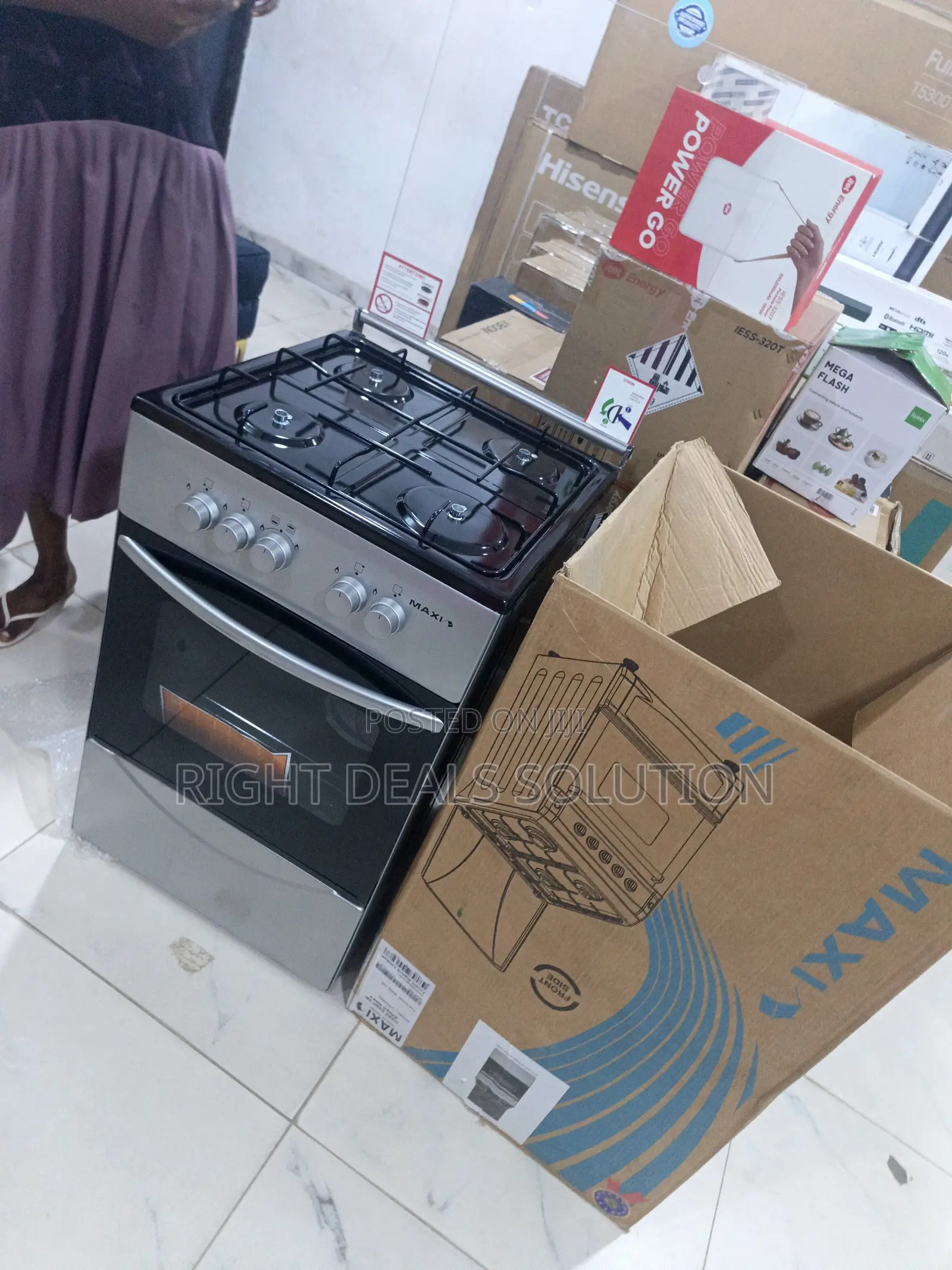 Stylish 4-Burner Gas Cooker