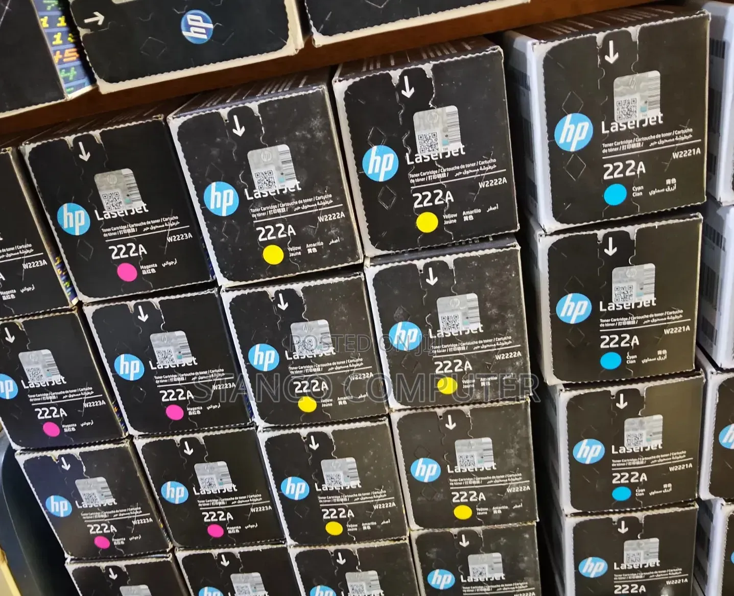 HP Genuine Toner (Original 222) a Cyan,magenta, Yellow.