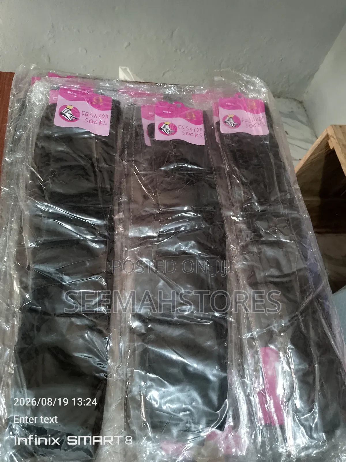 Long Black Socks