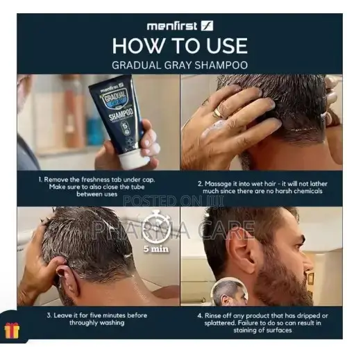 Gradual Gray Hair Reducing Shampoo - Reverse and Darken 1 Pack - 5 Oz