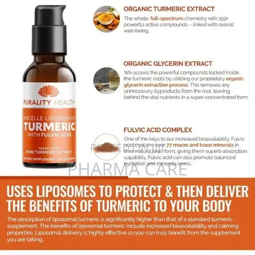 Liposomal Turmeric- Enhanced Absorption- Month Supply- 60ml