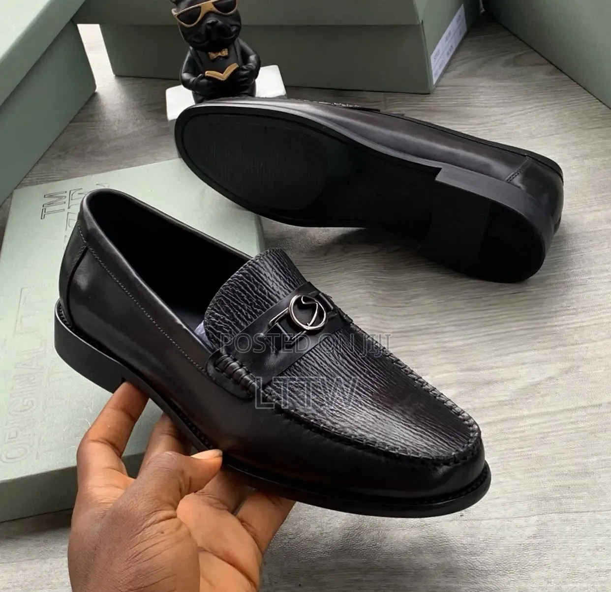 BERRTOUZ Men's Luxury Leather Slip-on Loafers – Black & Brown