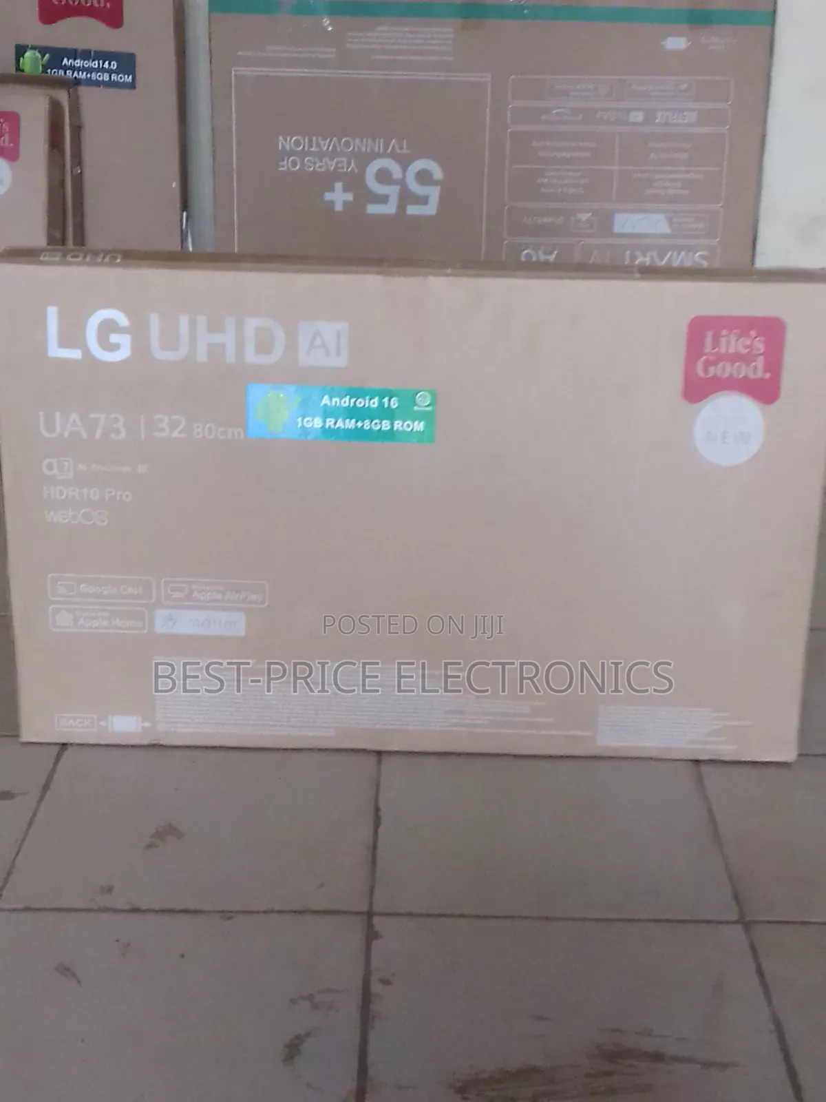 32 Inches LG WebOS Thinq UHD HDR With Full Smart TV Options
