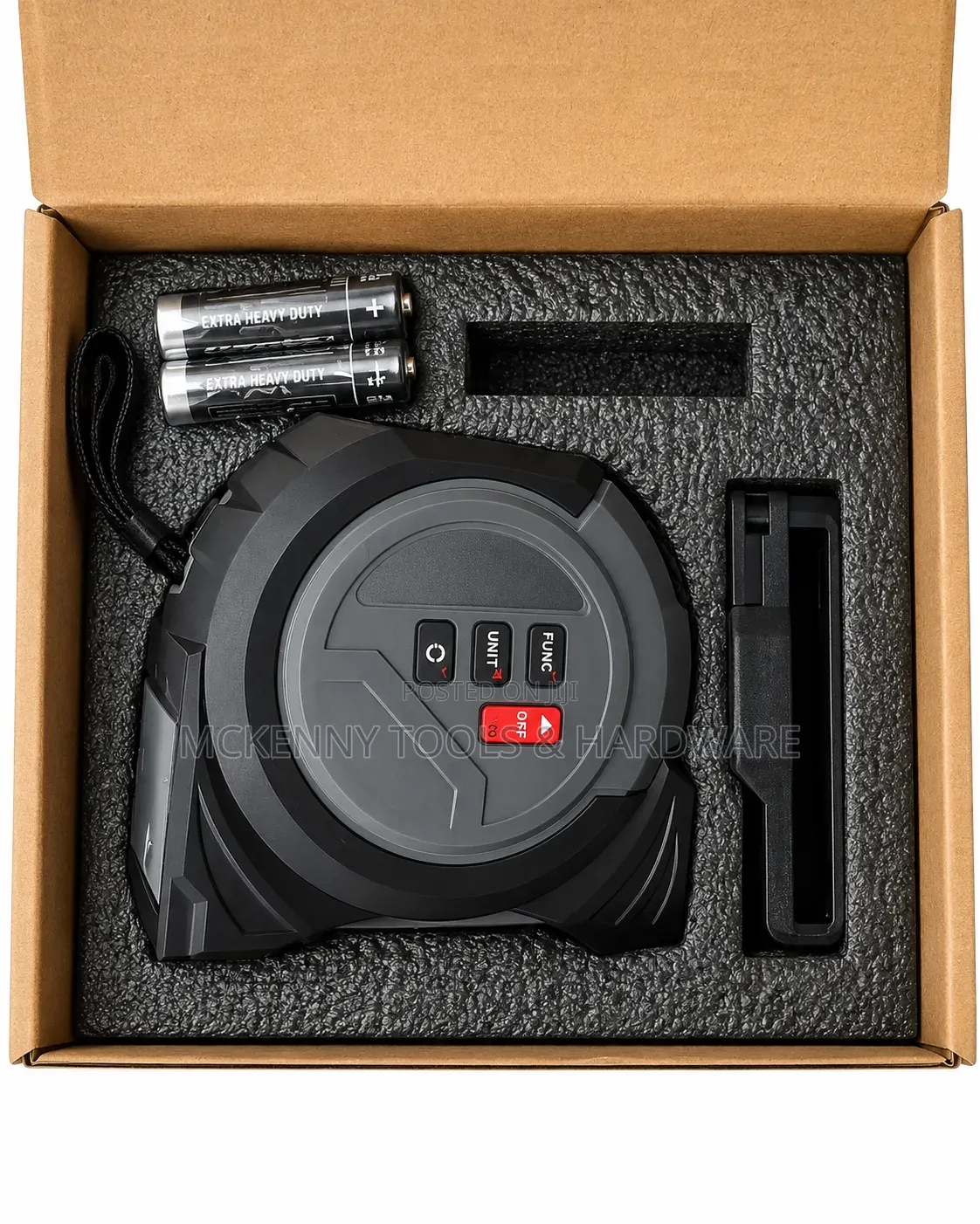 KRTED 3-in-1 Digital Laser Tape Measure – 5m Physical Tape + Digital