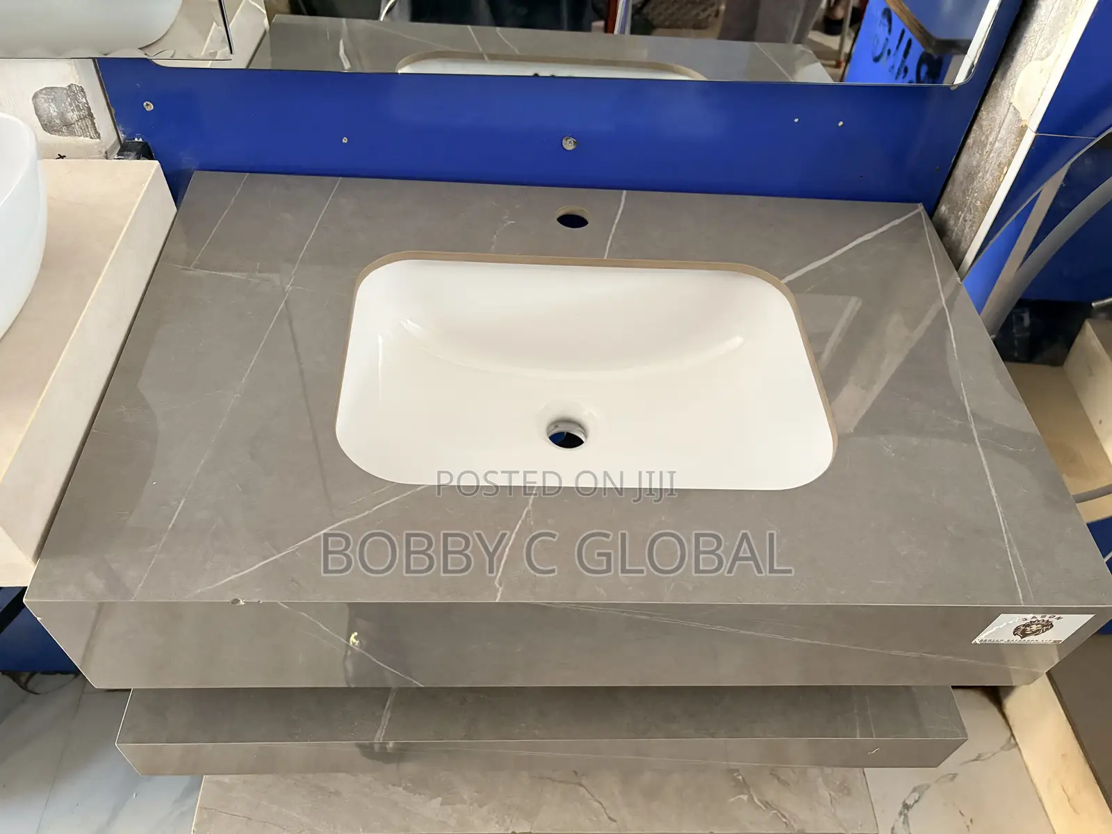 80cm Marble Wall-Hung Basin