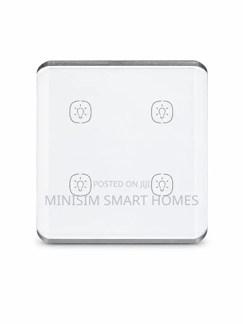4 Gang Curved Light Switch