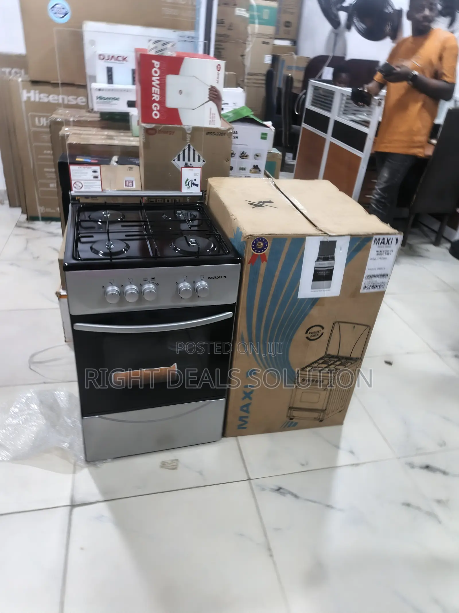Heavy-Duty 4-Burner Gas Cooker