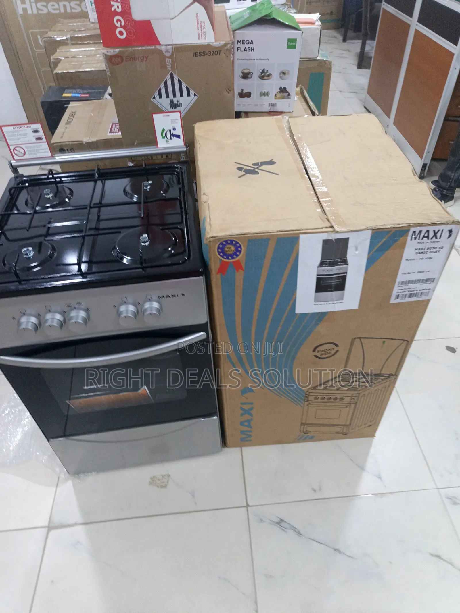 Heavy-Duty 4-Burner Gas Cooker