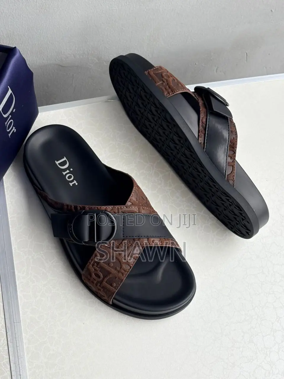 Christian Dior Cross Slippers