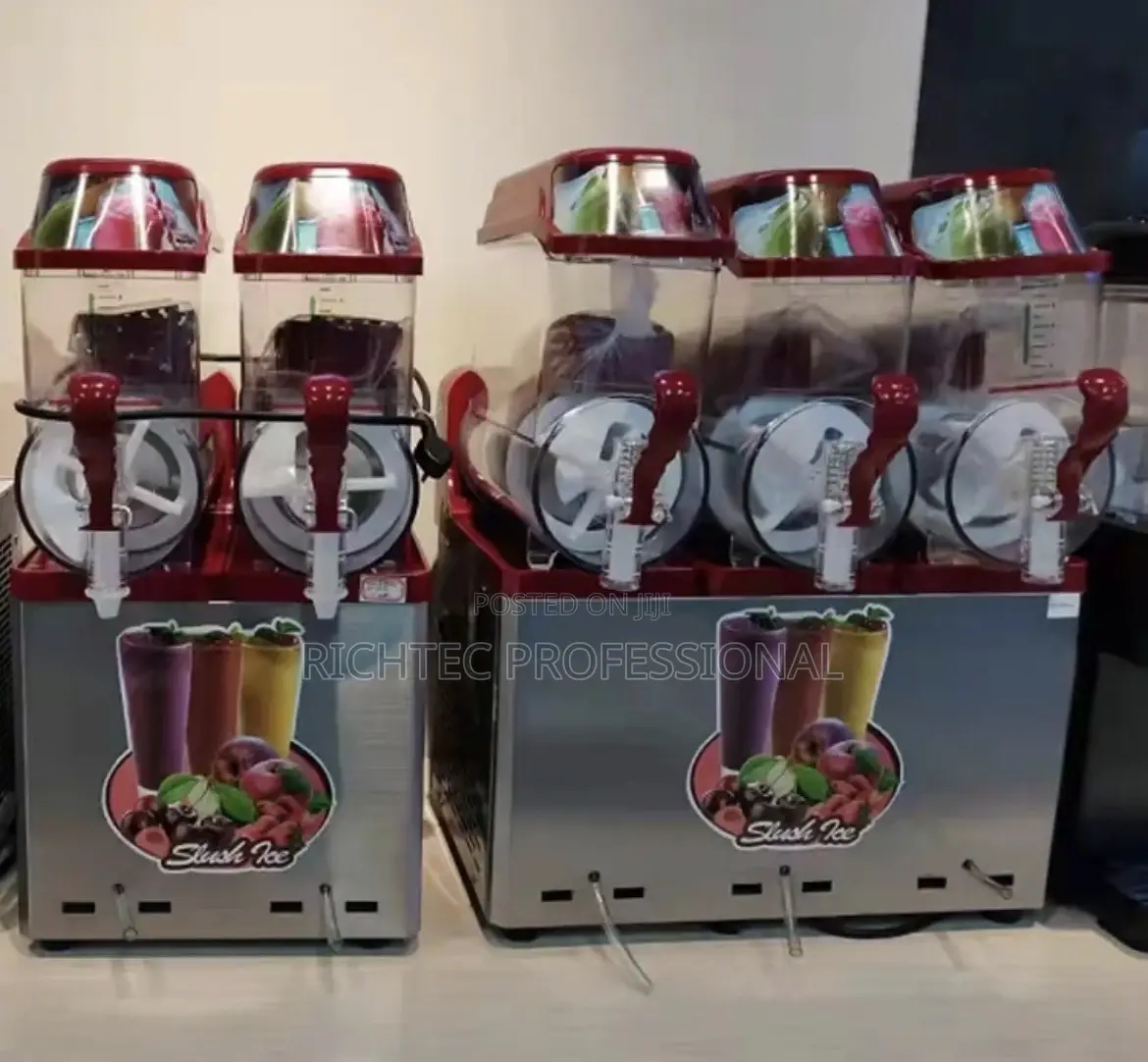 TripleTank Commercial Slushie Machine–3-Bowl Frozen Beverage Dispenser