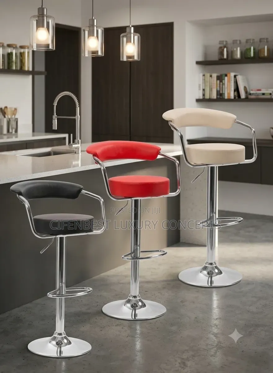 Bar Stool Curved Back  Armed Chair