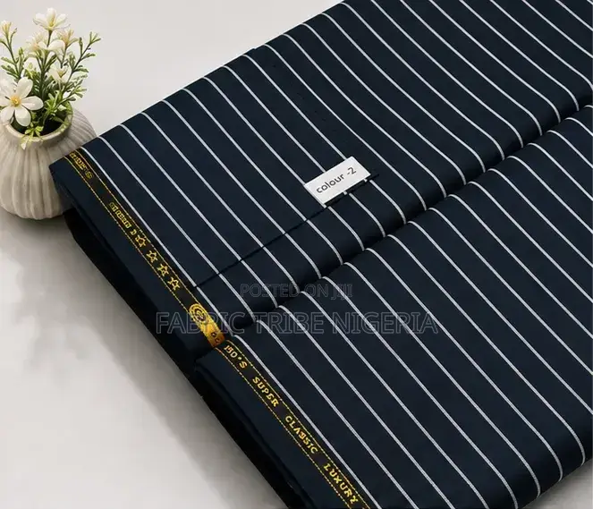 Bliss BO Strips Suit Material
