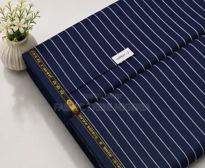 Bliss BO Strips Suit Material
