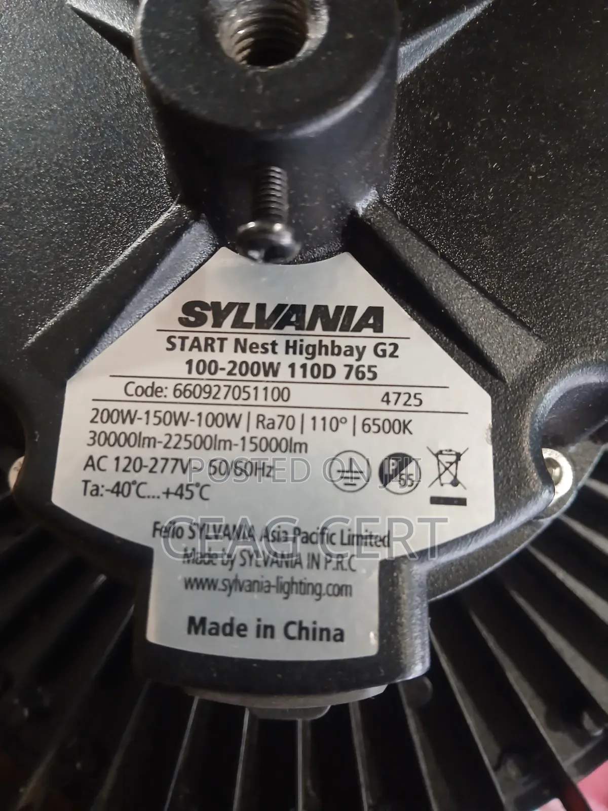 SYLVANIA 100w-150w -200w High Bay Light