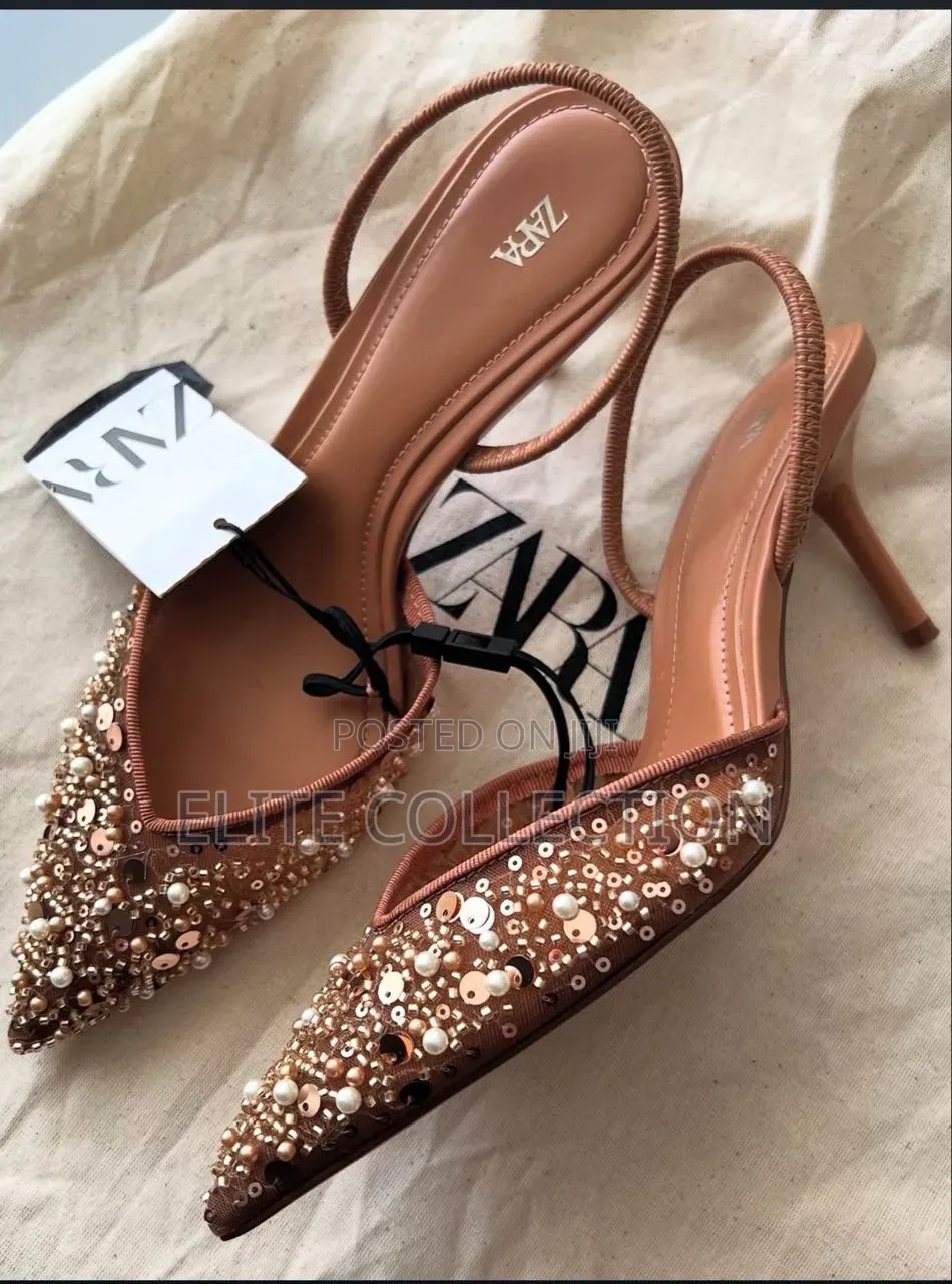 ZARA HEEL Size’s: 37-42
Colors: As Displayed 
Boxed